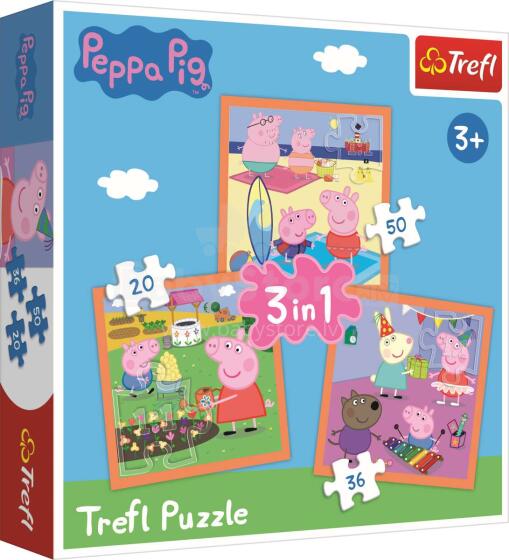 TREFL Puzle 20+36+50 Peppa