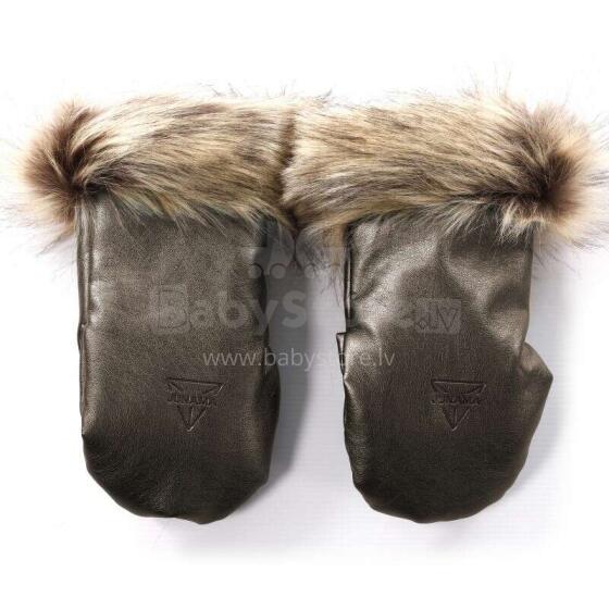 Junama Glitter Gloves  Art.132201 Brown