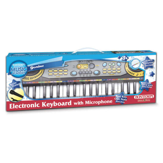 BONTEMPI elektroniskais sintezators ar mikrofonu, 12 3730