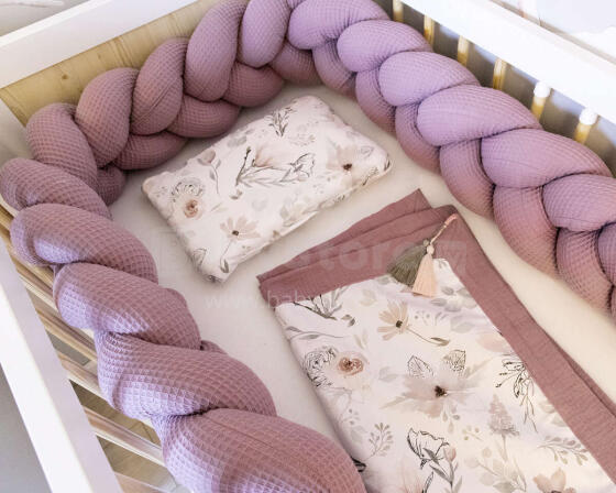 La bebe™ Wafel Art.132583 Magnolia  Bed bumper 220 cm.