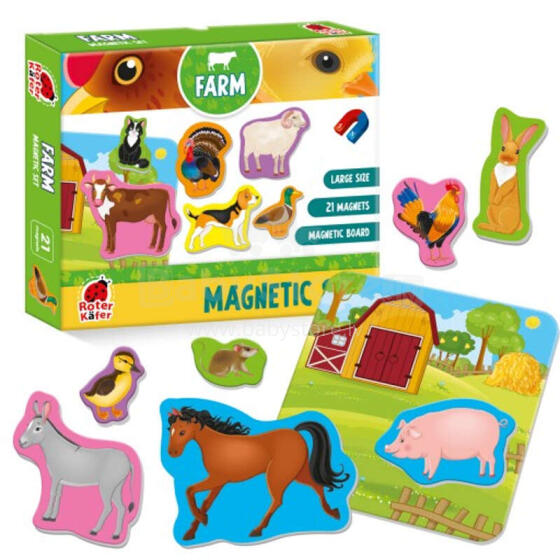 Roter Käfer  Magnetic Puzzle Farm Art.RK2090-01