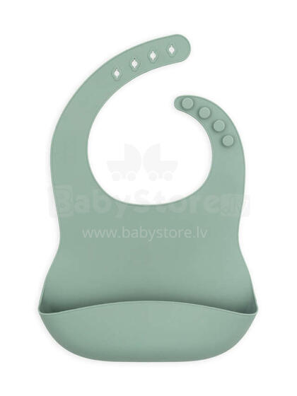 Jollein Silicone Bib Art.029-007-00095 Ash Green