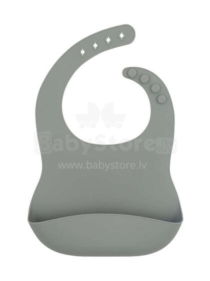 Jollein Silicone Bib Art.029-007-00094 Storm Grey