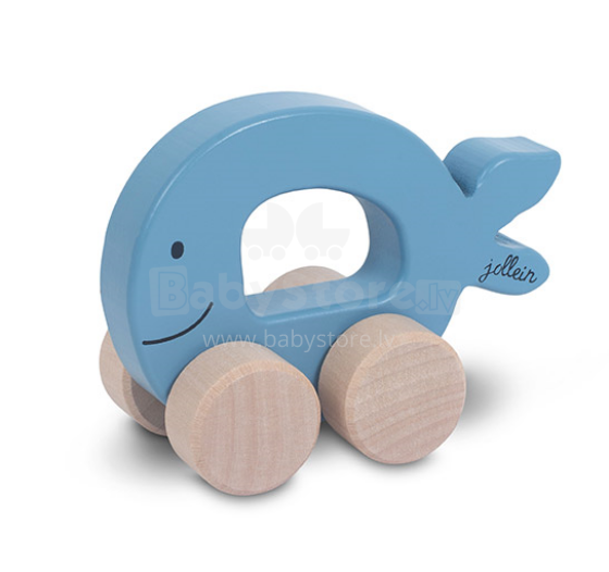 Jollein Wooden Toy Car Art.112-001-66024 Blue