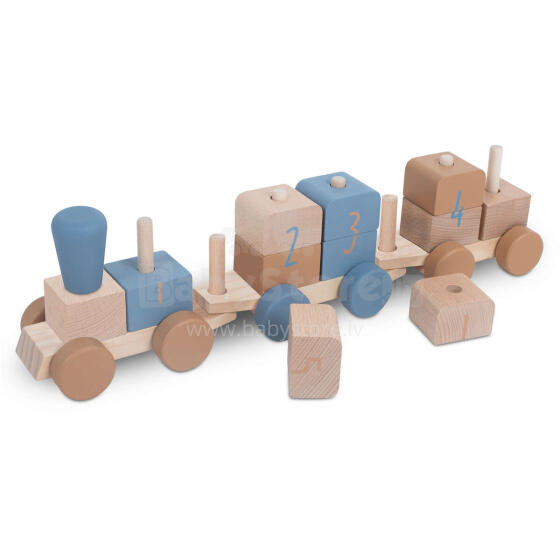 Jollein Wooden Train Art.117-001-66022 Blue