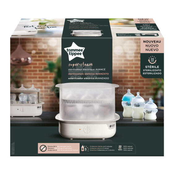 TOMMEE TIPPEE elektriskais pudelīšu sterilizators, 42323651