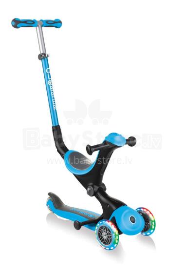Globber Go Up Deluxe Lights Art.646-101 Sky Blue