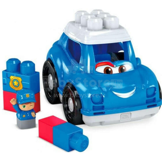 Fisher Price Mega Blocks Peter Police Car  Art.GCX08 Конструктор