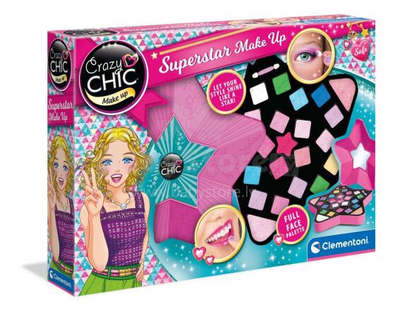CRAZY CHIC kosmētikas komplekts Superstar Make Up, 18604