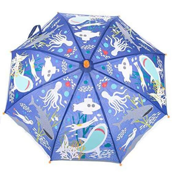 Floss&Rock Zuja Art.38P3398 Colour Changing Umbrella - Deep Sea