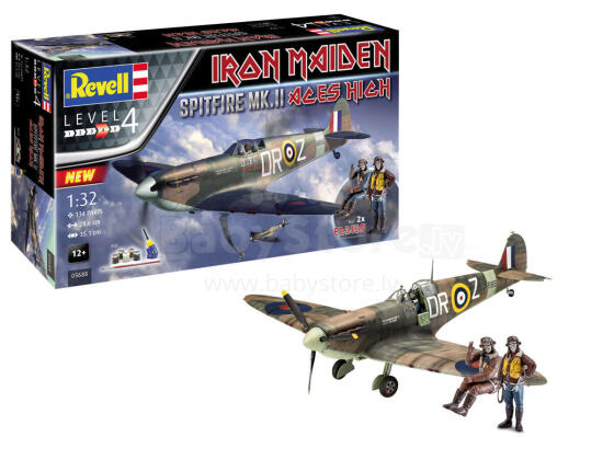 REVELL 1:32 saliekams modelis Spitfire Mk.II Aces High Iron Maiden, 5688