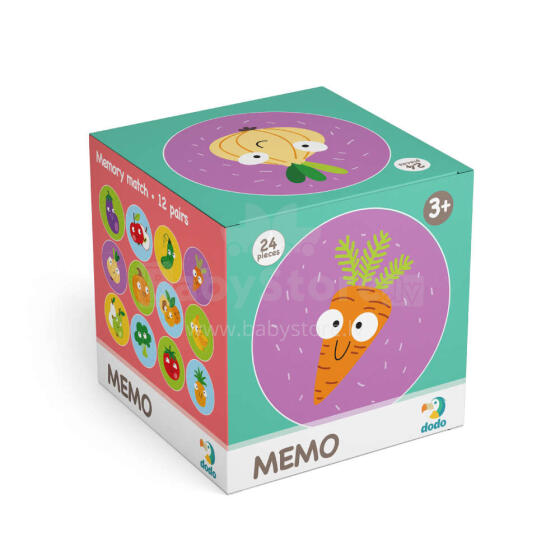 DODO mini piezīmju spēle Augļi un dārzeņi, 300156