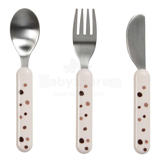 Done by Deer Cutlery Set Art.236825 Dots Powder (3 pcs.)