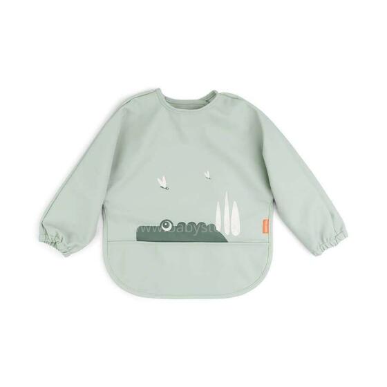 Done by Deer sleeved pocket bib Croco Green