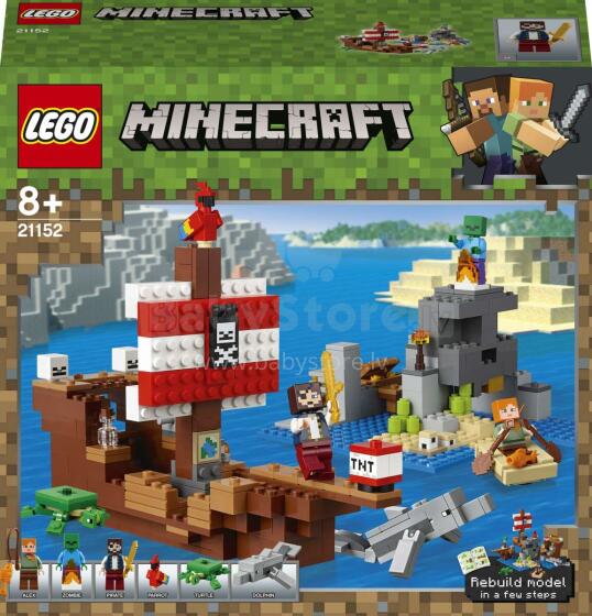 LEGO® Minecraft™ set "The Pirate Ship Adventure", Art. 21152