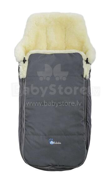 Alta Bebe Lambskin Footmuff Nordkap Art.MT2490LP-64 Dark Grey