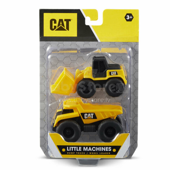 CAT  brīvriteņu transportlīdzeklis Little Machines, 2-pack dažādi, 28879