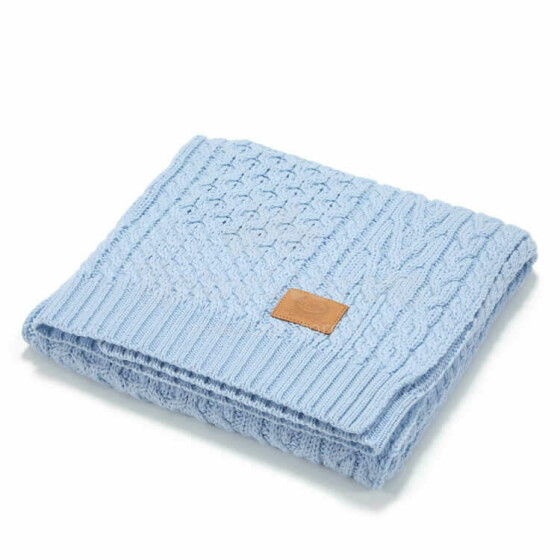 La Millou Merino Wool Blanket  Art.135510 Ice Blue  100% meriinovillast beebitekk, suurusega 85x85cm