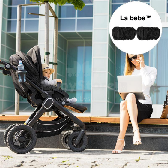 La bebe™ Wheel Cover L (36+ cm) Art.135676 Black, 2 pcs, L size