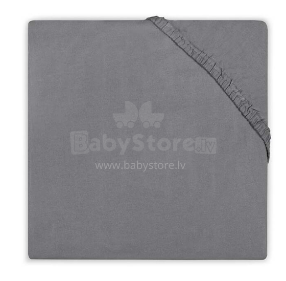 Jollein Jersey Sheet Dark Grey  Art.510-507-00087  palags ar gumiju 60x120cm