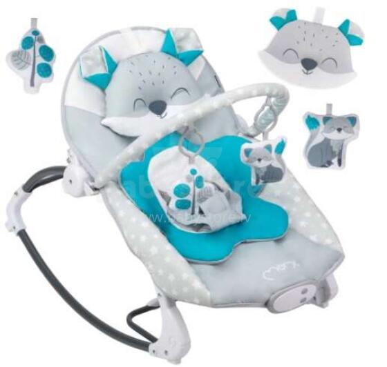 Momi Bouncer Luis Art.BULE00017 Blue Modern rocking chair with music and vibration