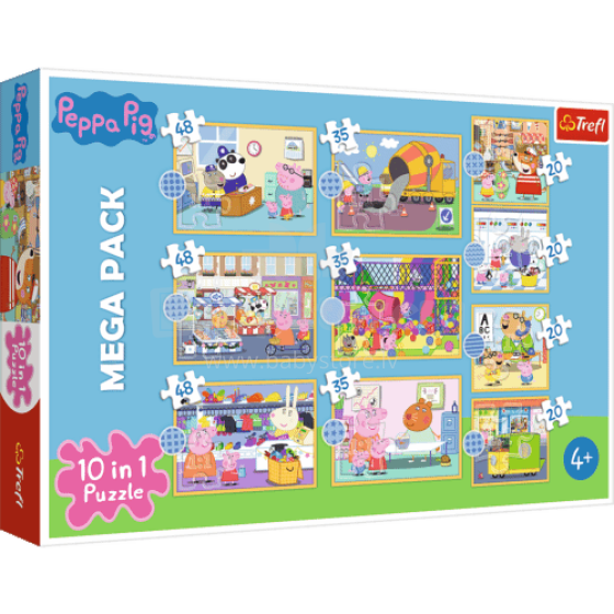 TREFL PEPPA PIG Pužļu komplekts 10in1