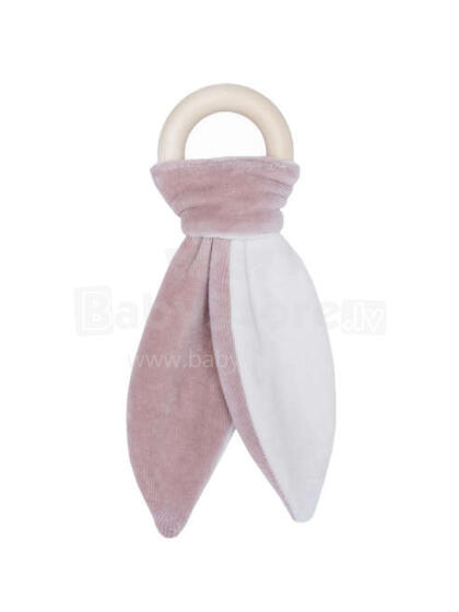 Wooly Organic Bunny Art.137796 Dusty Pink Ecological soft toy for kids