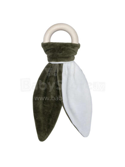 Wooly Organic Bunny Art.137797 Khaki Ecological soft toy for kids