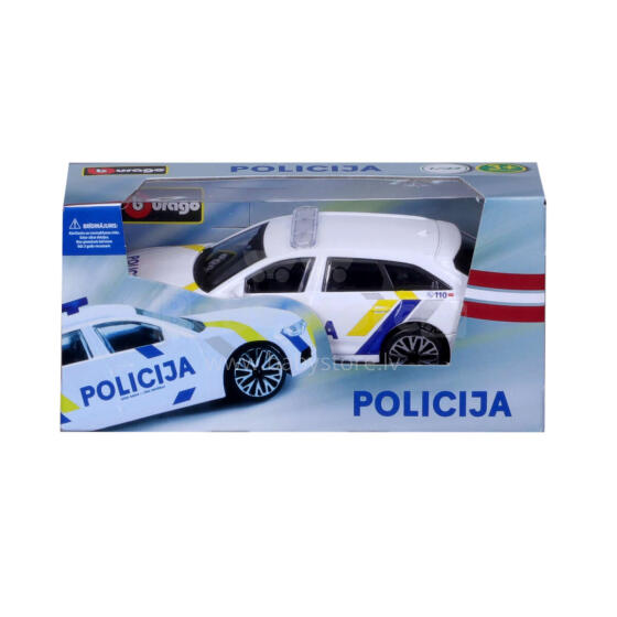 BBURAGO 1:43 automodelis Audi A6 Avant Latvijas policija, 18-30415LV