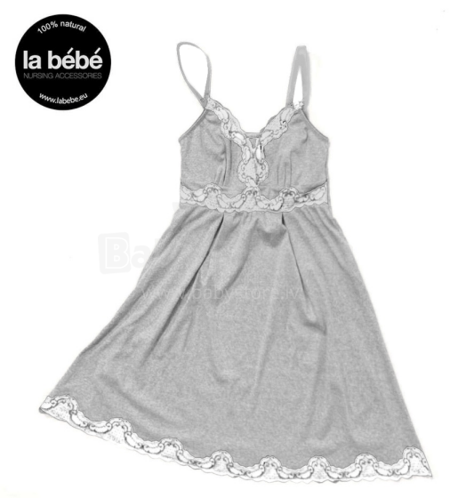 La Bebe™ Nursing Cotton Art.138451 Cloud Grūtnieču barošanas naktskrekls Topošām māmiņām (ar mežģinēm)