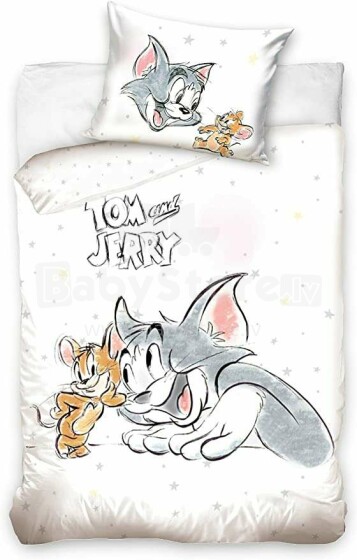 Carbotex Bedding Tom&Jerry 90x120 /40x60см Art.TJ201011-17  Хлопковое постельное белье