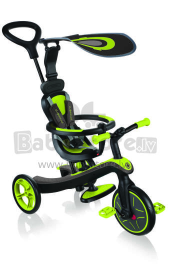 GLOBBER trīsritenis Trike Explorer 4in1, laima zaļš, 632-106-2