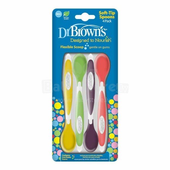 Dr.Browns Spoon Art.TF009-P3 Bērnu  karotītes ( 4 gab.)