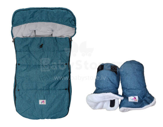 Zoogi Handmuff/Footmuff  Set Art.139089 Blue