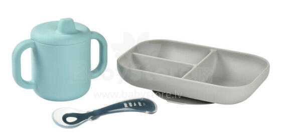 Beaba Silicone Learning Set Art.913526 Blue