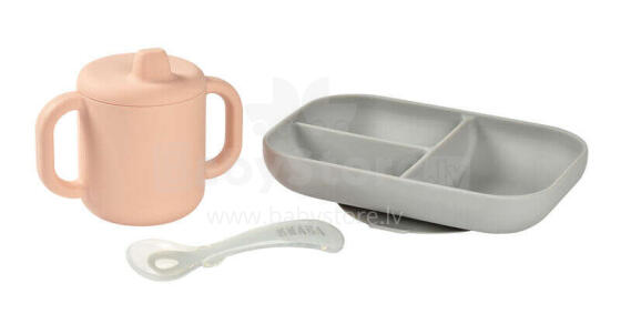 Beaba Silicone Learning Set Art.913527 Pink