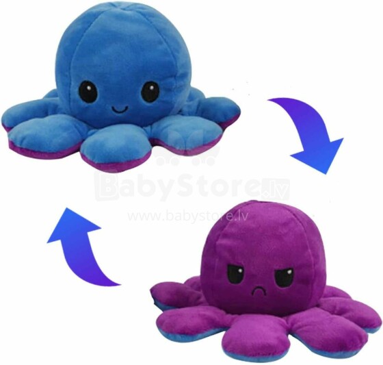 Atgriezenisks emociju astoņkājis, zila/violeta