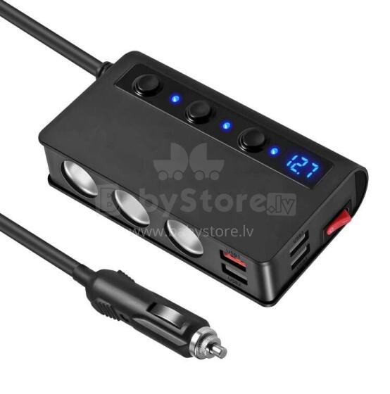 180 W 12 V / 24 V auto cigarešu degļa slots sadalītājs