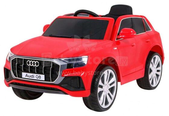 Bērnu vienvietīgs elektriskā automašīna Audi Q8, sarkans