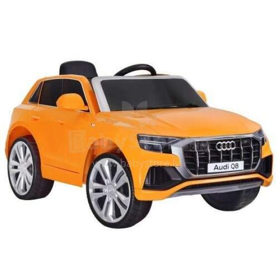 Bērnu vienvietīgs elektriskā automašīna Audi Q8, oranžs