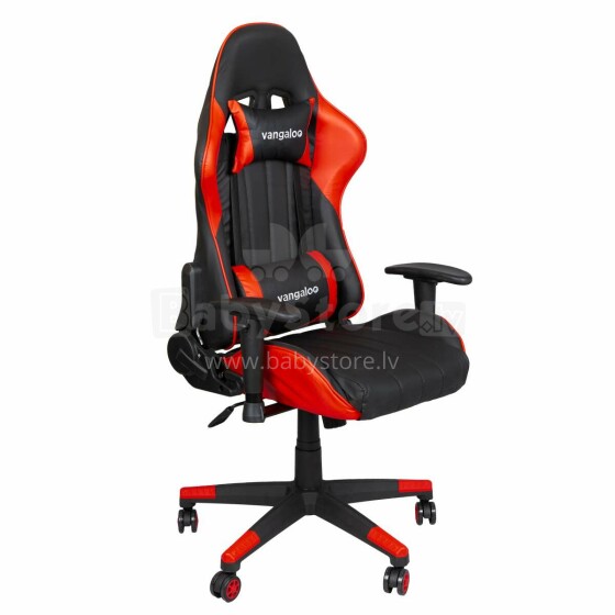 Spēļu krēsls ar spilveniem sarkans / melns, VANGALOO