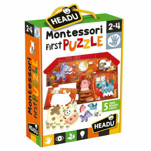 HEADU Montessori pirmā puzle - Ferma