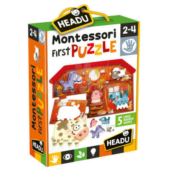 HEADU Montessori pirmā puzle - Ferma