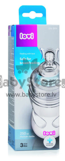 LOVI pudelīte ar plato kaklu 250ml Super vent 21/562