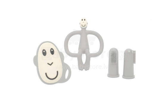 MATCHSTICK MONKEY jaundzimušā komplekts, grey, 3 mėn+, MM-SSG-M-015