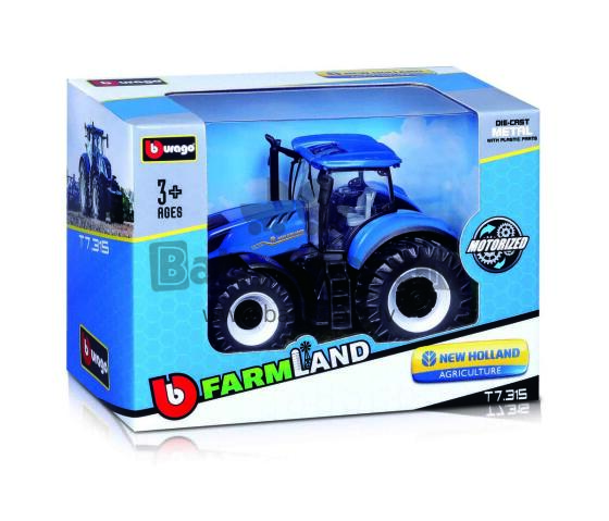 BBURAGO 10cm lauksaimniecības traktors, assort., 18-31610