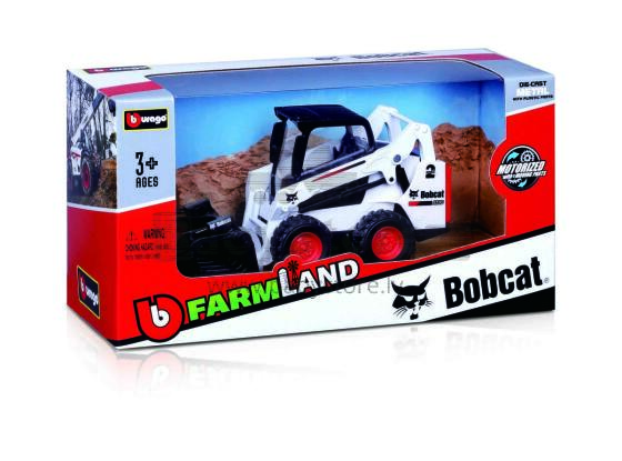 BBURAGO 10cm būvmašīna Bobcat, assort., 18-31800