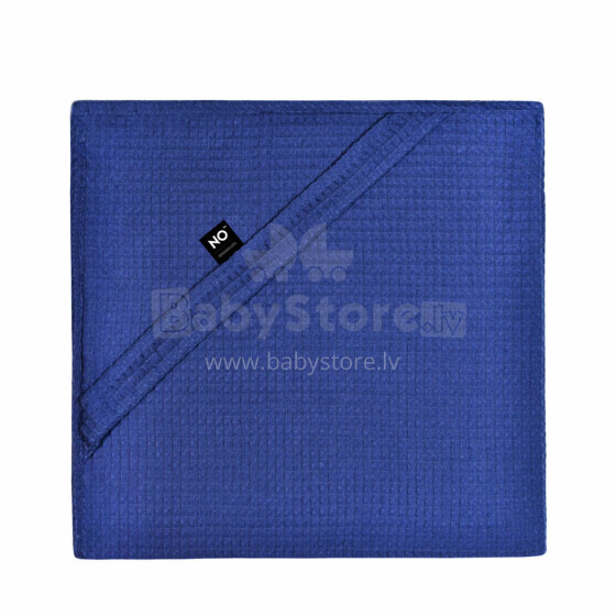 La Bebe™ NO Baby Towel  Art.141197 Indigo  Вафельное полотенце  детское с капюшоном  75x75см