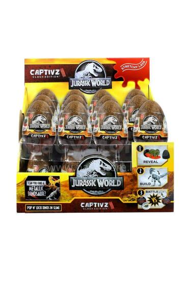 CAPTIVZ gļotu ola ar dinozaura figūru Clash Edition, TM-JW-BESE12PQ
