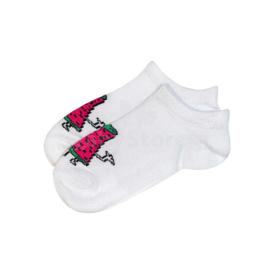 Be Snazzy Socks Art.ST-15 Baltas ar arbūzu